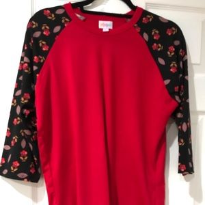 Medium lularoe randy 3/4 sleeves